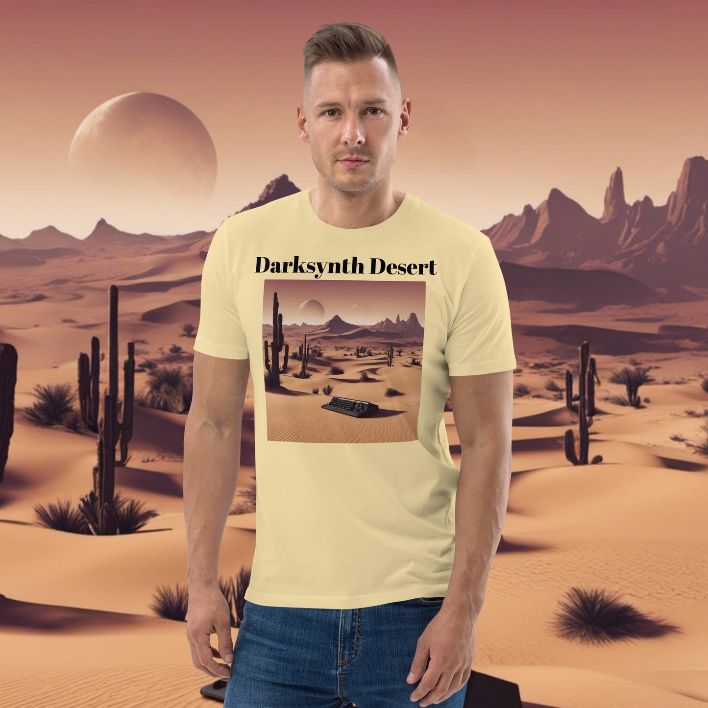 Darksynth Desert Unisex organic cotton t-shirt